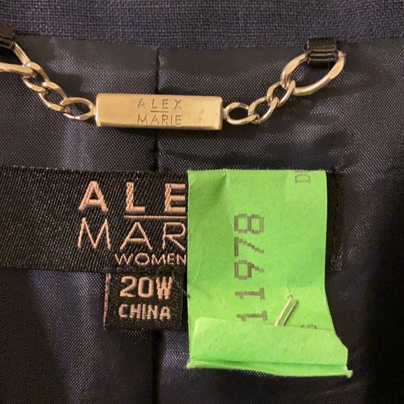 2pc- Navy Blue linen sleeveless dress with matching jacket - Picture 5 of 6